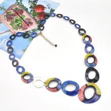 2021 trendy colorful hypoallergenic acrylic fashion chunky necklace